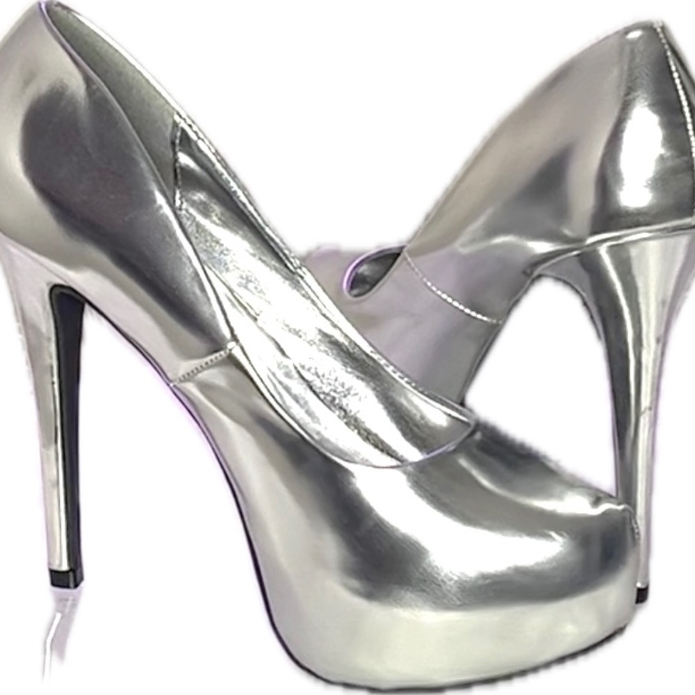 Silver 6” Stiletto Heels